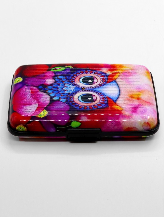 OWL PRINTS CREDIT CARD WALLET